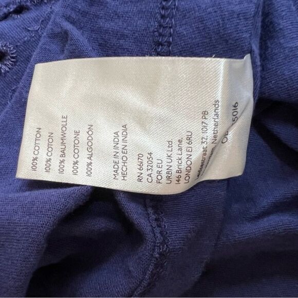 Free People apricot rose puff sleeve eyelet cotton lined dress size S NWT - Picture 9 of 10